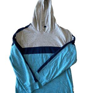 Capsule Ollie Lightweight Hooded Jersey Top Blue Gray Long Sleeve